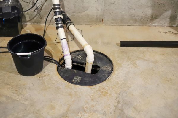 Interior Basement Drainage in Marana